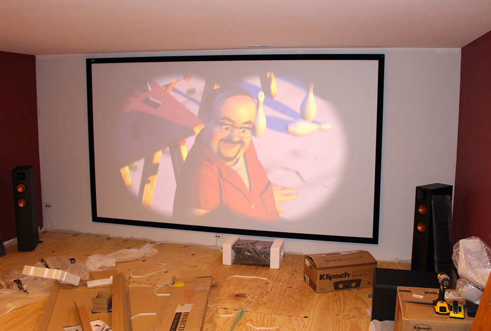 Projector and 7.1 Surround Sound Installation