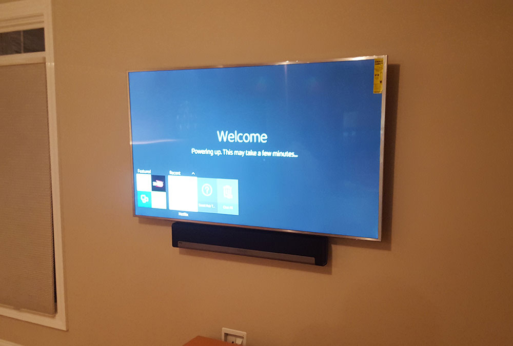 LED TV Mounting with Sonos Soundbar