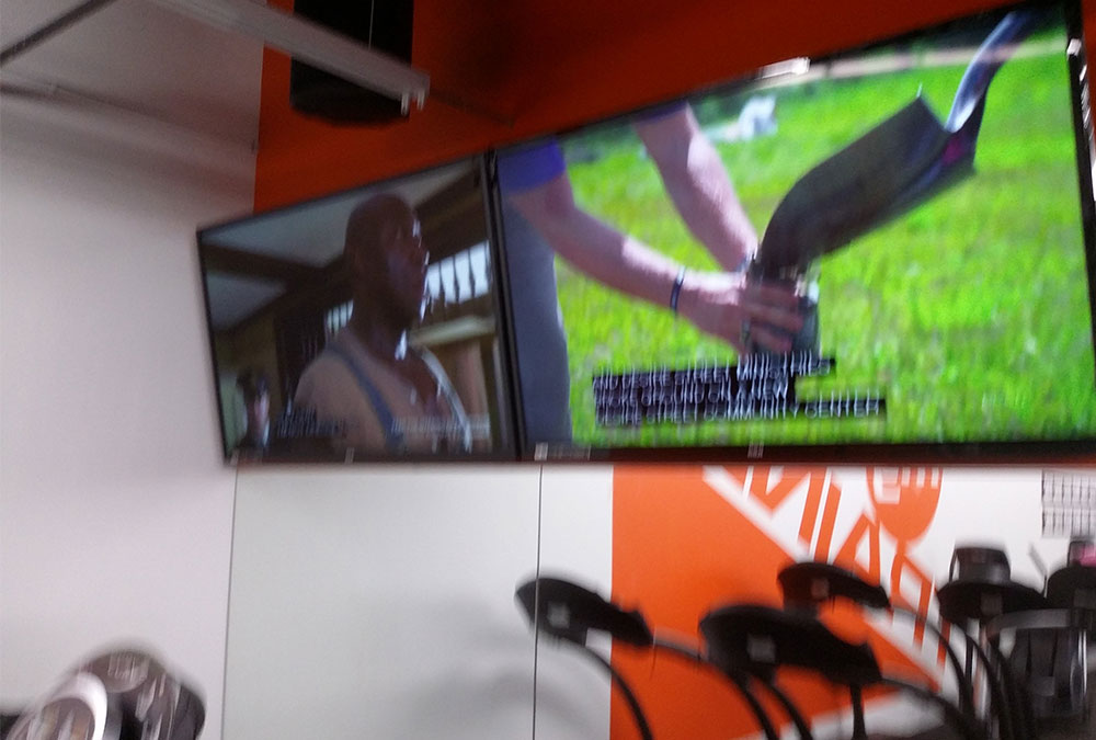 Commercial TV Mounting in Gym