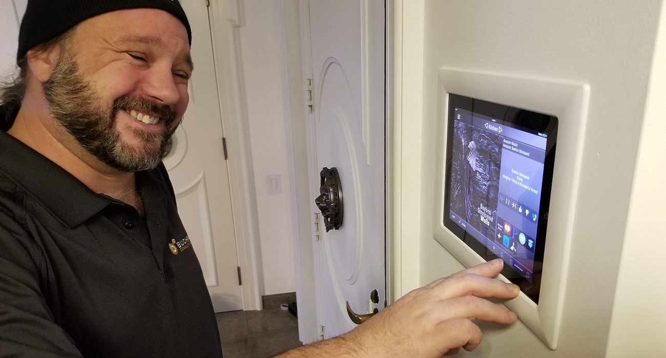Buchan Consulting LLC's Rick Lyons working on Elan Home Automation in Watertower Place Condominiums 